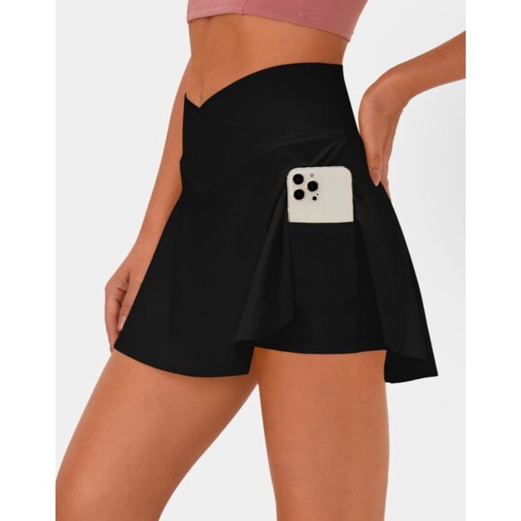 Halara Patitoff Flow Pet Hair Resistant Crossover 2-in-1 Skirt Sz XS - Picture 1 of 7